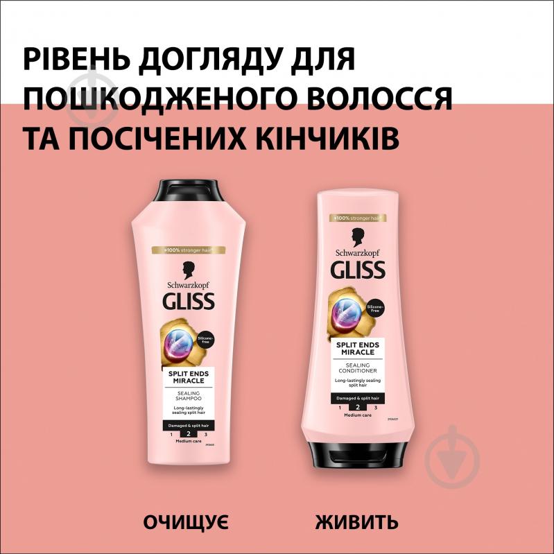 Бальзам GLISS для пошкодженого волосся Split Ends Miracle 200 мл - фото 7