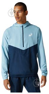 Вітрівка чоловіча демісезонна Asics VISIBILITY JACKET 2011B876-400 р.M блакитна - фото 1