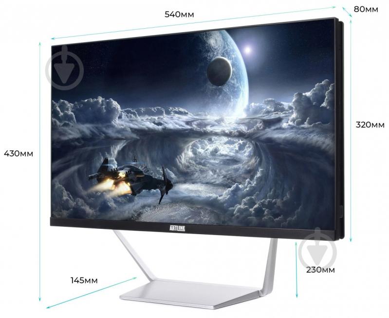 Моноблок Artline Business M65 23,8 (M65v08) black/silver - фото 4