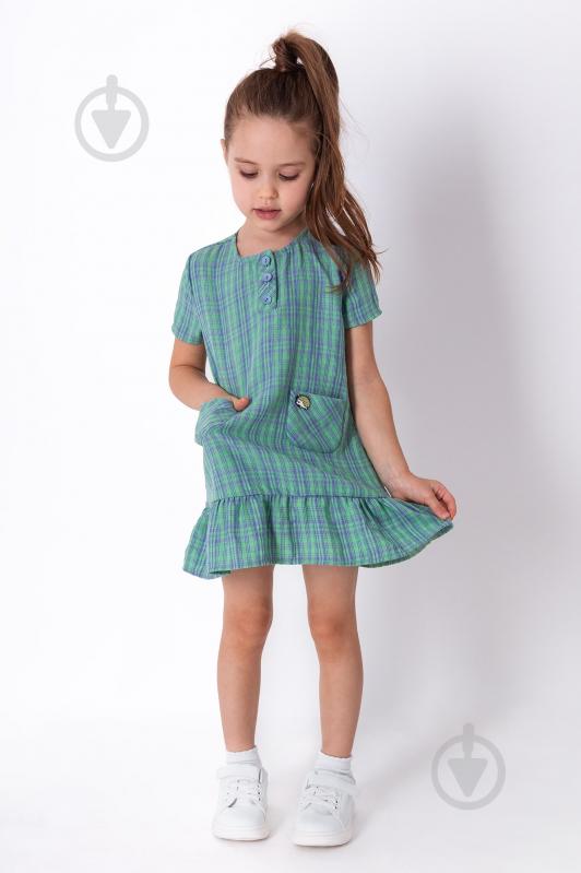 Платье Україна 4225 р.104 зеленый - фото 2 Платье Україна 4225 р.104 зеленый - фото 2