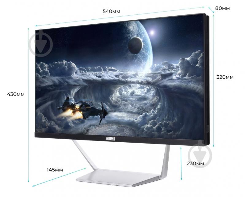 Моноблок Artline Business M65 23,8 (M65v09) black/silver - фото 8