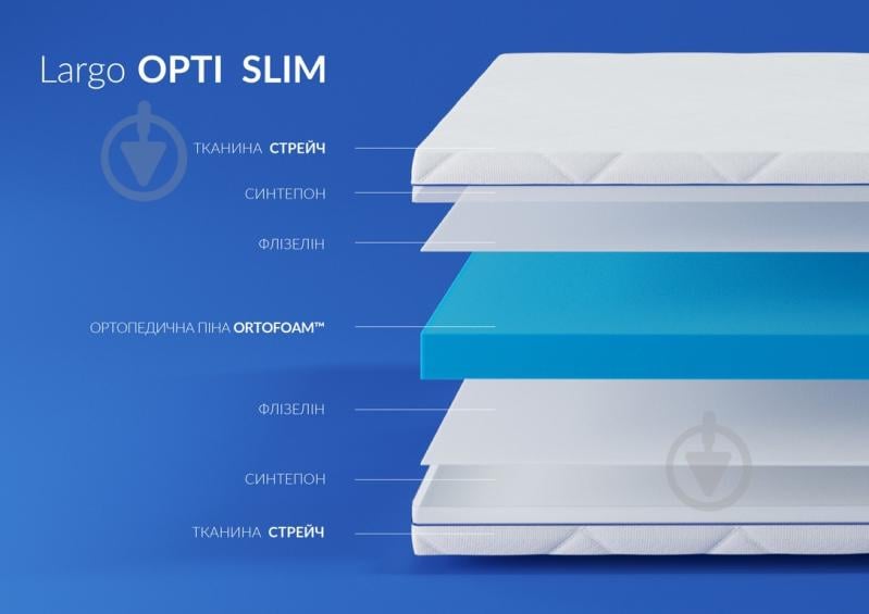 Матрац ортопедичний Largo Opti Slim Highfoam 80x160 см - фото 4