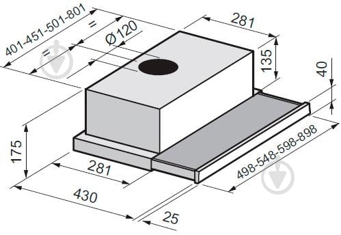 Вытяжка Zirtal Albatros 90 BL - фото 5 Вытяжка Zirtal Albatros 90 BL - фото 5