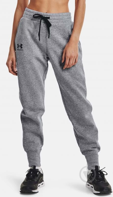 Брюки Under Armour RIVAL FLEECE JOGGERS 1356416-035 р. S серый - фото 1