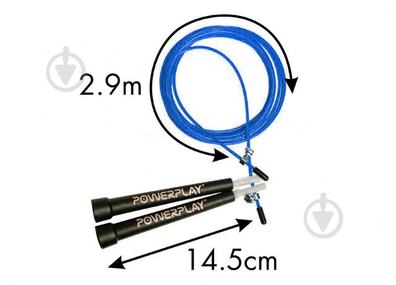 Скакалка PowerPlay 4202 Blue - фото 4