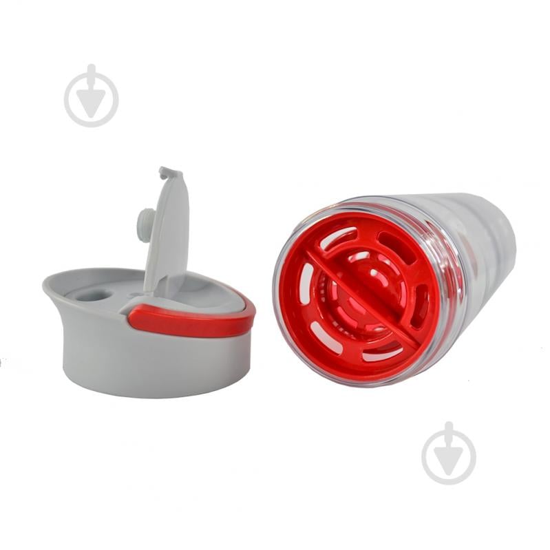 Бутылка для воды Line Art Clear 800 мл (20223LA-02) серый/красный - фото 4