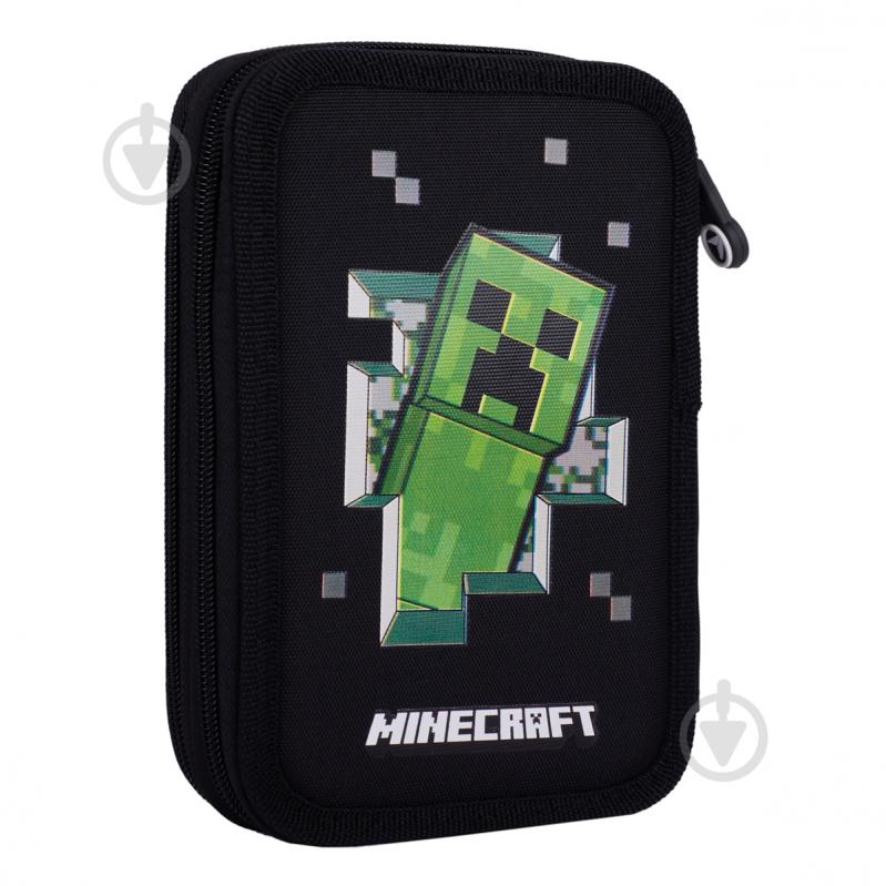 Пенал подвійний HP-01 Minecraft World YES чорний - фото 1
