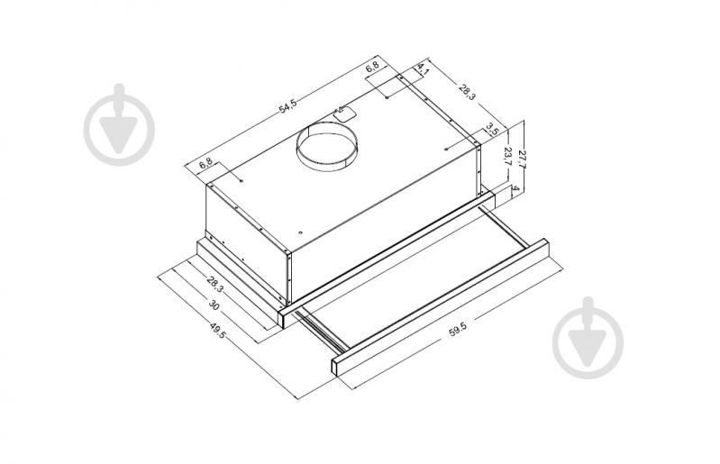 Вытяжка Pyramida ATH 60 S (1150) GBL - фото 7