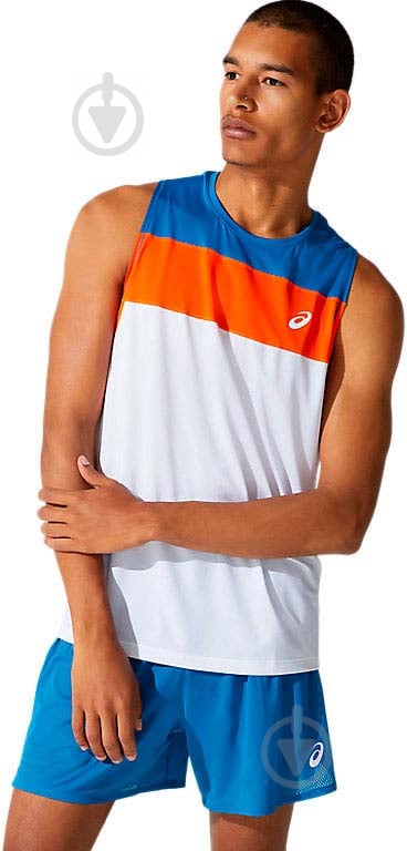 Майка Asics RACE SINGLET 2011B881-100 р.L белый - фото 1