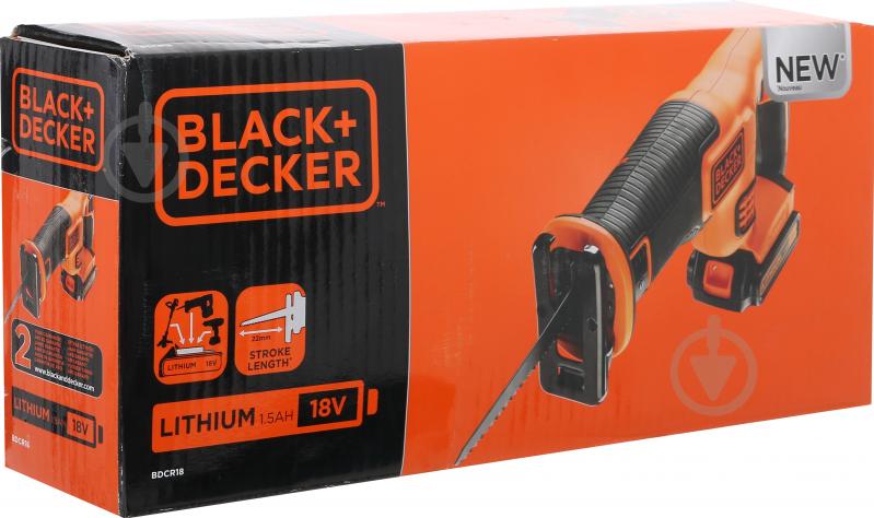 Пила сабельная Black+Decker BDCR18 - фото 4