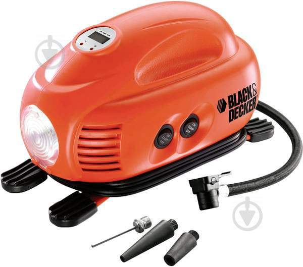 Компресcор автомобильный Black+Decker 12В ASI200 120PSI / 8,3bar. - фото 1