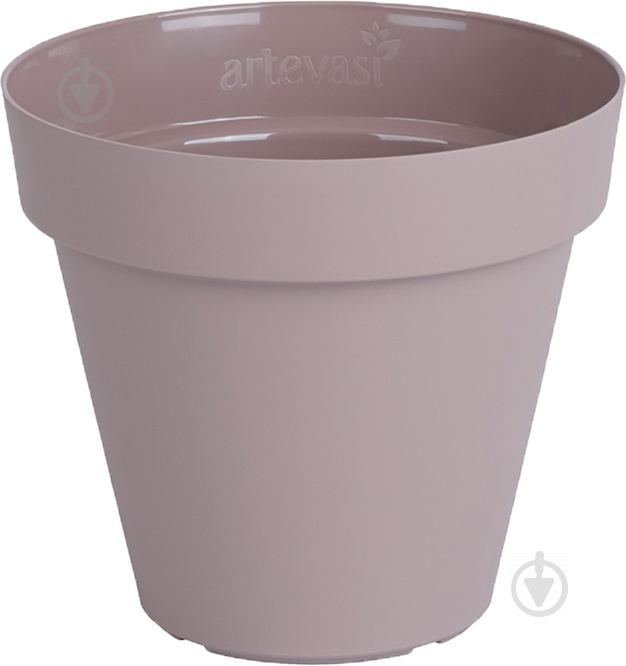 Горщик пластиковий Artevasi Capri Pot круглий 19,5 л мокко - фото 1