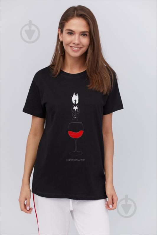 Футболка YAPPI WB2074 р.S черный - фото 1
