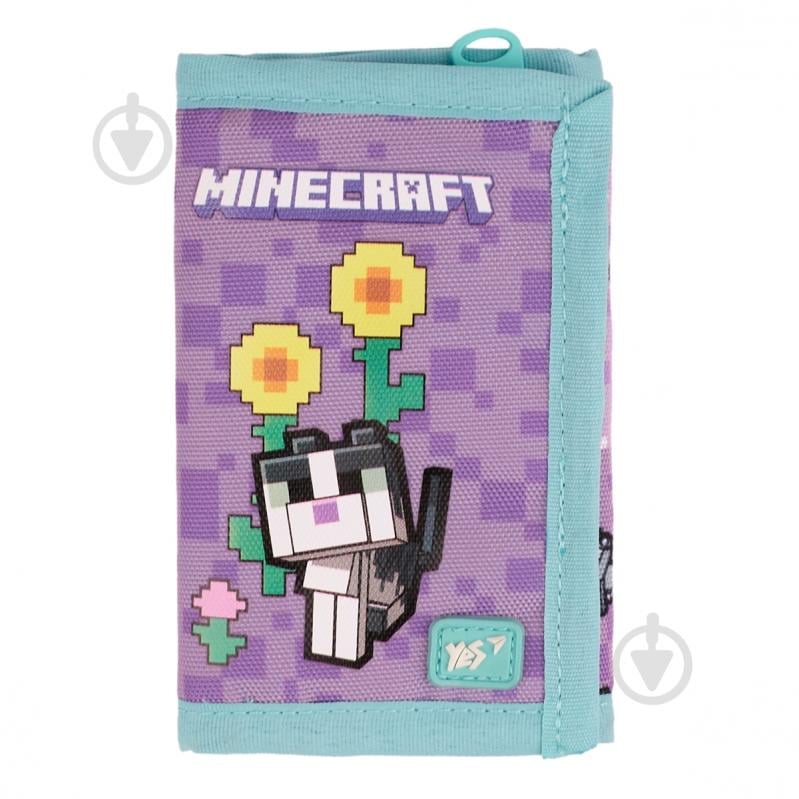 Кошелек YES Minecraft Pinky 533705 фиолетовый - фото 1 Кошелек YES Minecraft Pinky 533705 фиолетовый - фото 1