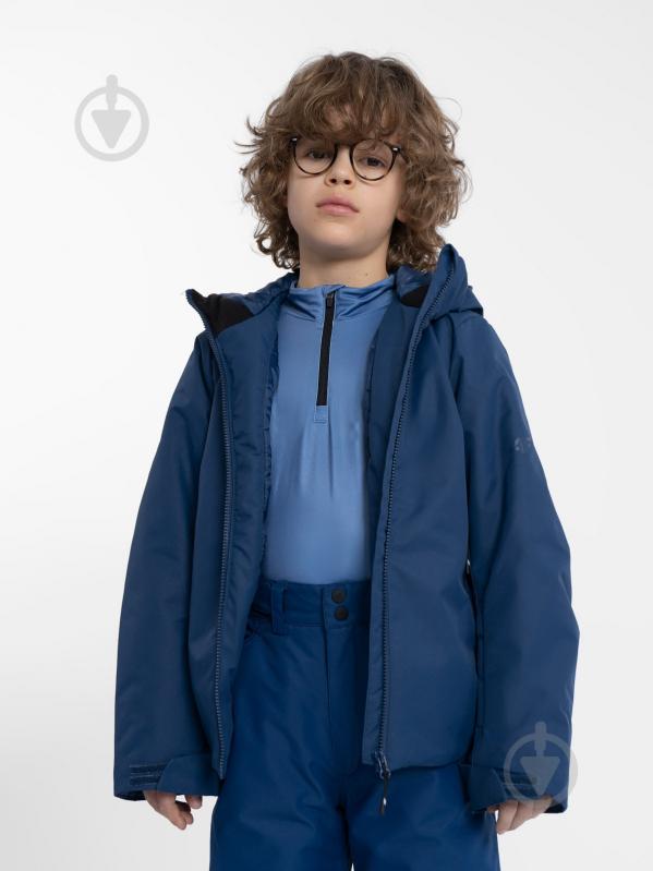 Куртка для мальчиков 4F TECHNICAL JACKET M297 4FJAW23TTJAM297-31S синяя - фото 1