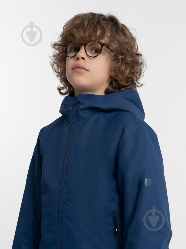 Куртка для мальчиков 4F TECHNICAL JACKET M297 4FJAW23TTJAM297-31S синяя - фото 2