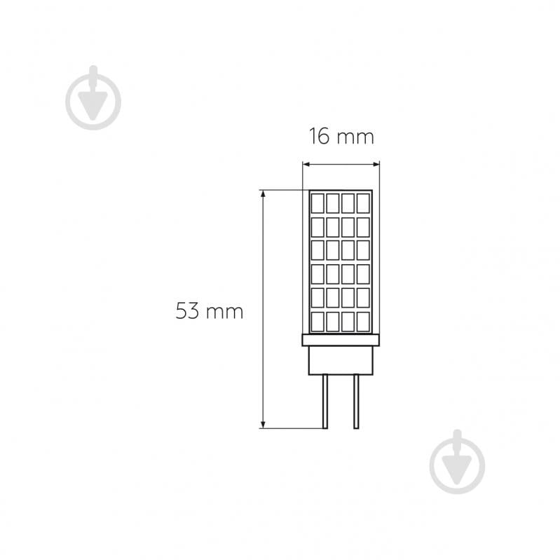 Лампа світлодіодна Eurolamp 5 Вт капсульна прозора G4 220 В LED-G4-0530(220) - фото 4