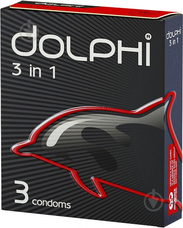 Презервативи Dolphi 3 in 1 3 шт. - фото 5