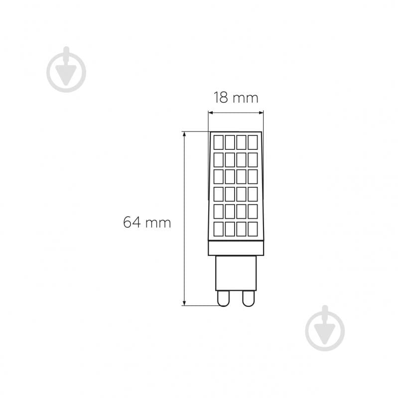 Лампа світлодіодна Eurolamp 6 Вт капсульна прозора G9 220 В LED-G9-0630(220) - фото 4