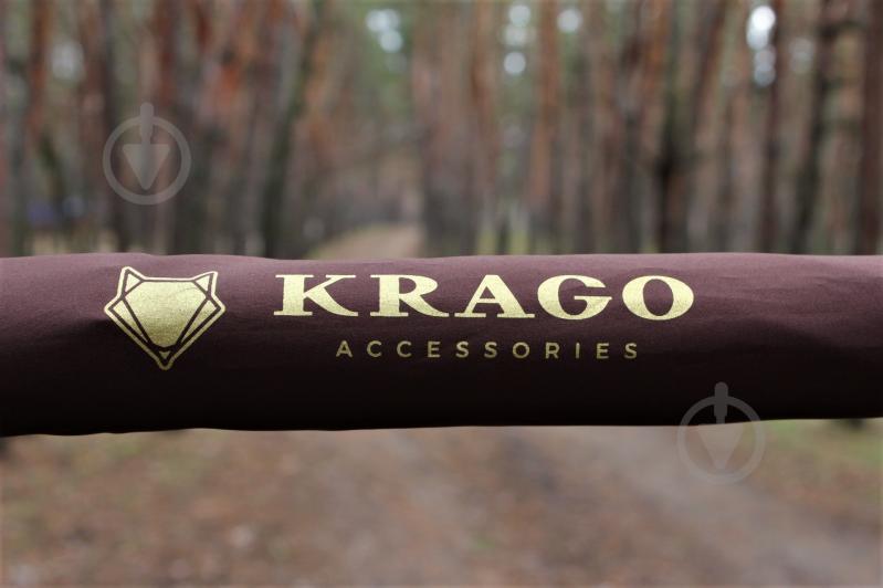 Зонт-трость KRAGO Gold Brown коричневый - фото 7