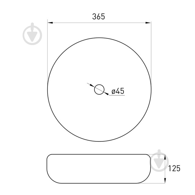Умывальник VOLLE 13-01M-040 - фото 2