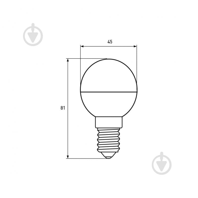 Лампа светодиодная Eurolamp ECO 7 Вт G45 матовая E14 220 В LED-G45-07143(P) - фото 3