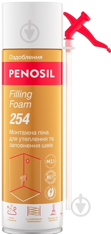 Піна монтажна PENOSIL Filling Foam 254 трубочна 500 мл - фото 1