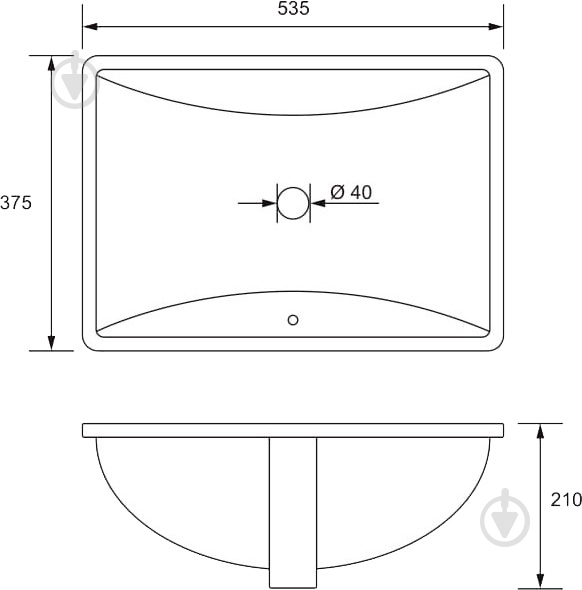 Умывальник VOLLE 13-13-03 - фото 4