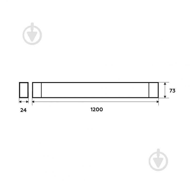 Світильник лінійний Eurolamp 72 Вт без цоколя холодний LED-FX(1.2)-72/65 - фото 3