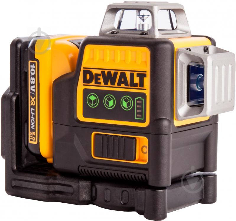 Нивелир лазерный DeWalt с перекрестием + 360° круговая линия DCE089D1G - фото 2