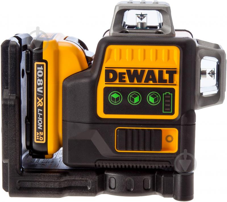 Нивелир лазерный DeWalt с перекрестием + 360° круговая линия DCE089D1G - фото 3