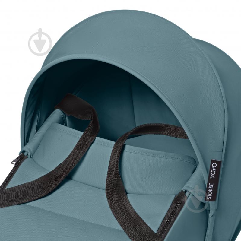 Люлька Stokke aqua blue YOYO Newborn Shell - фото 3 Люлька Stokke aqua blue YOYO Newborn Shell - фото 3