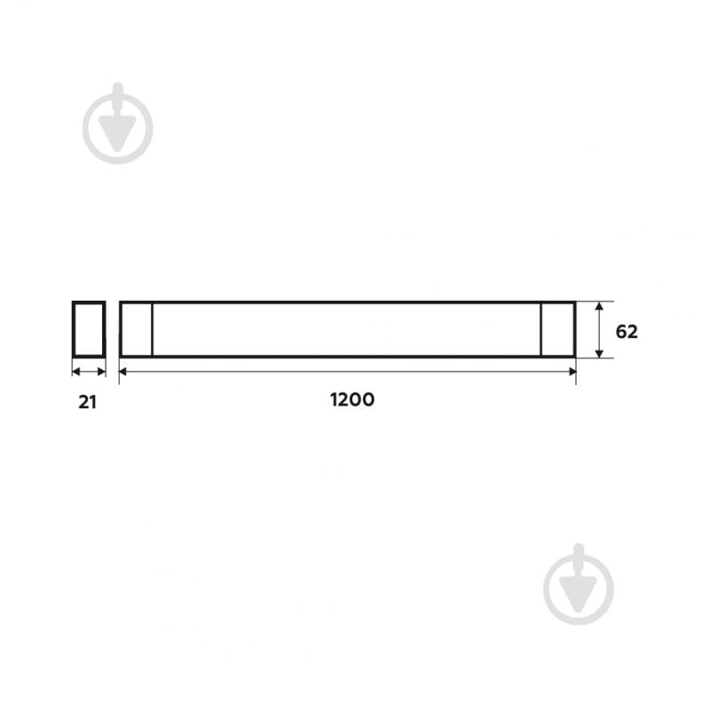 Светильник линейный Eurolamp 54 Вт без цоколя холодный LED-FX(1.2)-54/65 - фото 3