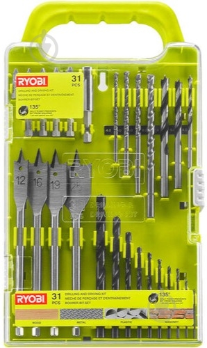 Набор бит и сверл RYOBI 1,5-25 мм 31 шт. 5132004663 - фото 1 Набор бит и сверл RYOBI 1,5-25 мм 31 шт. 5132004663 - фото 1