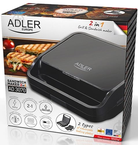 Бутербродница Adler AD-3070B - фото 7 Бутербродница Adler AD-3070B - фото 7