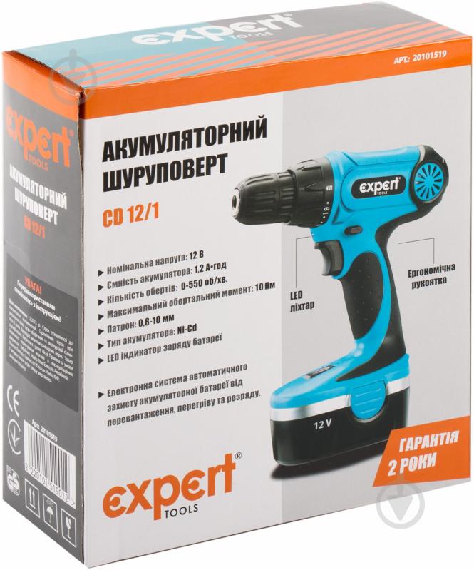 Шуруповерт аккумуляторный Expert Tools CD 12/1 20101519 - фото 2