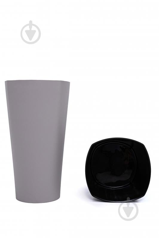 Горщик для квітів пластик Крокус 41 см круглий какао 6 л ММ-Пласт (K41ca) - фото 2 Горщик для квітів пластик Крокус 41 см круглий какао 6 л ММ-Пласт (K41ca) - фото 2