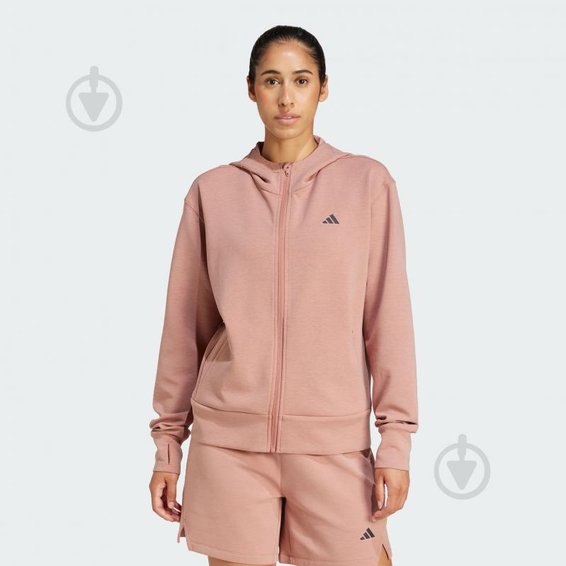 Джемпер Adidas D4T FZ HOODIE JN7177 р.L рожевий - фото 1 Джемпер Adidas D4T FZ HOODIE JN7177 р.L рожевий - фото 1