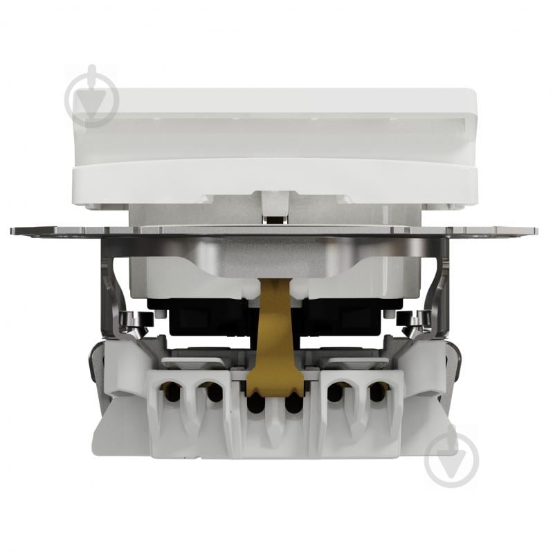 Розетка силовая с заземлением Schneider Electric Sedna Design со шторками с крышкой белый SDD111024 - фото 7