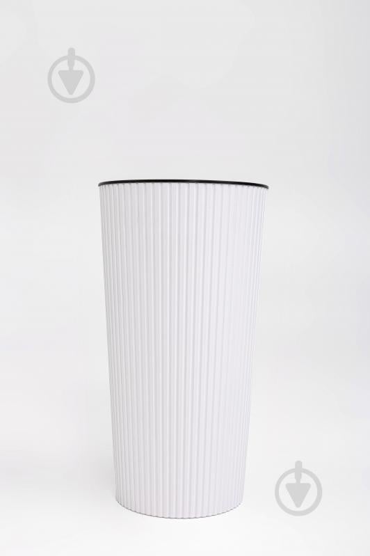 Горшок для цветов пластик Тея 41 см круглый белый 6 л ММ-Пласт (T41wh) - фото 5 Горшок для цветов пластик Тея 41 см круглый белый 6 л ММ-Пласт (T41wh) - фото 5