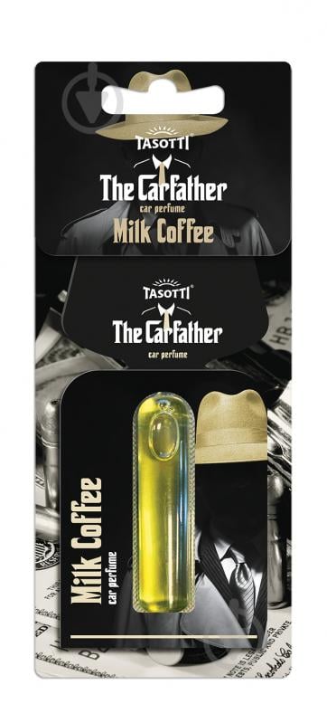 Ароматизатор на дзеркало Tasotti Carfather Drop Milk Coffee 5 мл - фото 1