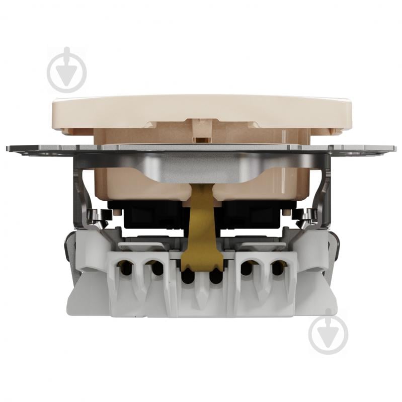 Розетка силовая с заземлением Schneider Electric Sedna Design со шторками без крышки бежевый SDD112022 - фото 6