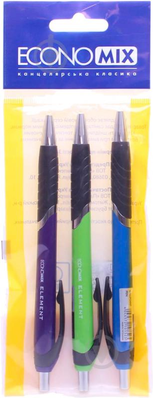 Набор ручек шариковых Economix Element E10561 3 шт. - фото 2 Набор ручек шариковых Economix Element E10561 3 шт. - фото 2