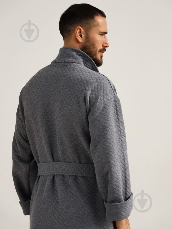 Халат German Volf длинный из стеганного утепленного трикотажа р. XL серый 23167 - фото 8 Халат German Volf длинный из стеганного утепленного трикотажа р. XL серый 23167 - фото 8