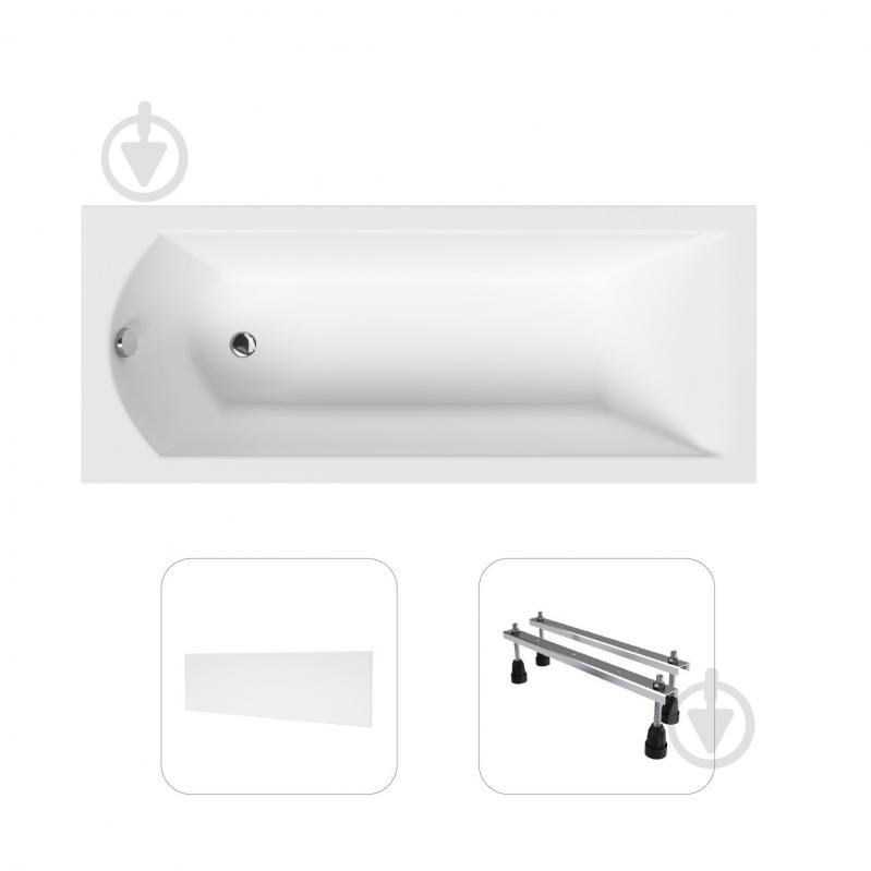 Ванна акрилова Helmken Vespera 62N1582E05 149,5х70 см комплект 3 в 1 - фото 1