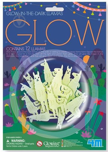 Набор наклеек 4M сияющие Ламы 00-05941 - фото 1