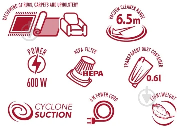 Пилосос MPM MOD-39 black - фото 12 Пилосос MPM MOD-39 black - фото 12