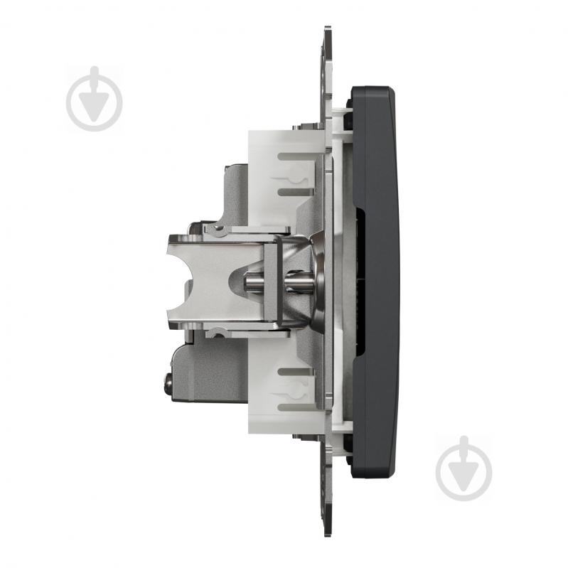 Розетка TV кінцева Schneider Electric Sedna Design без шторок без кришки чорний SDD114471 - фото 8