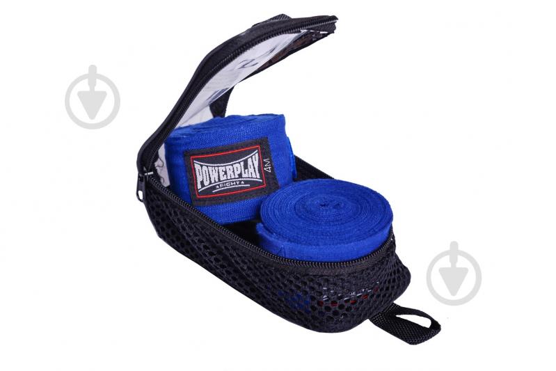 Боксерские бинты PowerPlay синий 400 см PP_3047_4m_Blue - фото 2