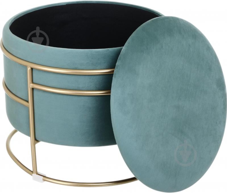 Сундук-пуф Oscar 370х430 мм морская волна/золотой (VWF22A936VA-63) - фото 4 Сундук-пуф Oscar 370х430 мм морская волна/золотой (VWF22A936VA-63) - фото 4